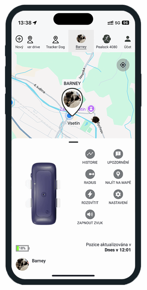 GPS Tracker Pealock DOG - Obrázek 10